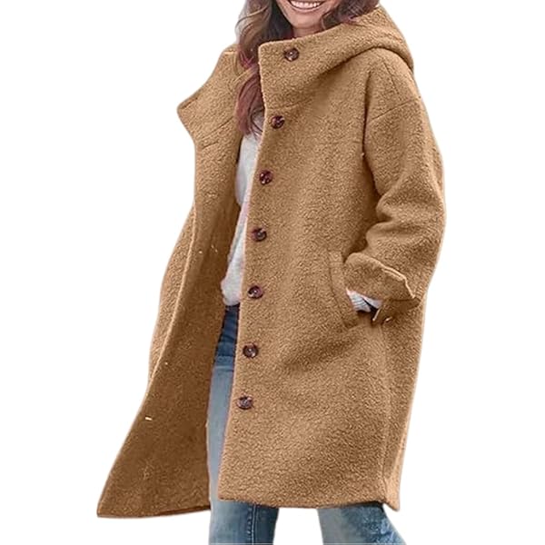 Amazon.com: chouyatou Women's Winter Single Breasted Long Wool